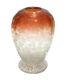 French Acid Etched Orange to Clear Blackberry Vase, Saint Louis. Early 20th C
