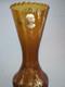 French Antique Cameo-Crafted Gold-Colored Glass Vase Single Flower Base