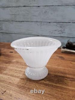 French Antique Opaline Glass Vase Flower