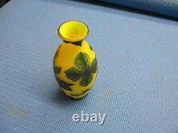 French Art Cameo Glass VAse By Richard
