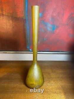 French Art Deco 1920's Andre Delatte Nancy France Glass Vase