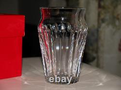 French BACCARAT Crystal Mini Flower VASE ACROPOLE W BOX Signed 4-1/8 EXC RARE