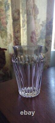 French BACCARAT Crystal Mini Flower VASE ACROPOLE W BOX Signed 4-1/8 EXC RARE