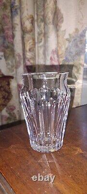 French BACCARAT Crystal Mini Flower VASE ACROPOLE W BOX Signed 4-1/8 EXC RARE