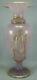 French Baccarat Lavender Opaline Enamel & Gold Neoclassical 15 Inch Vase C. 1860
