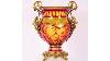 French Baroque Style Red Cut Crystal Vase 50x34x64cm Gv Pg153