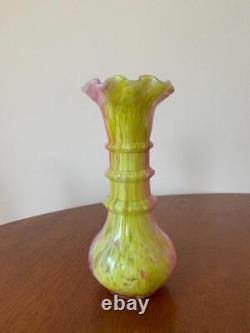 French Blown Glass Vase Antique Decorative Bottle Lyon Market Find Used