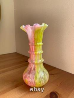 French Blown Glass Vase Antique Decorative Bottle Lyon Market Find Used