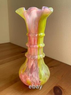 French Blown Glass Vase Antique Decorative Bottle Lyon Market Find Used