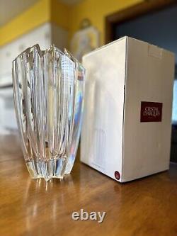 French Cristal D'Arques Gigogne Art Glass Lead Crystal Vase Paris France 11.5