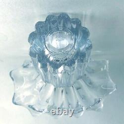 French Crystal Vannes Le Chatel Cristal Vase Made in France Mid Century