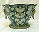 French Louis XVI Bronze Ormolu Chinese Porcelain Centerpiece Urn Vase Jardiniere