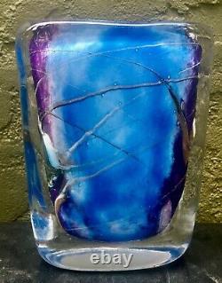 French Michelle Luzoro Art Glass Vase