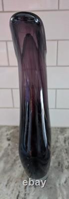 French Michelle Luzoro Art Glass Vase Bottle Signed & Numbered
