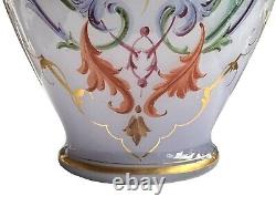 French Opaline Lavender Glass Vase 19th Century