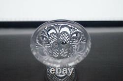 French St Louis Diamonds & Nets Pattern Pressed Flint Glass Spill Vase C. 1840