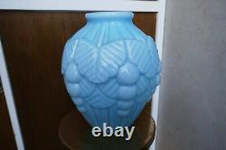 French art deco glass vase