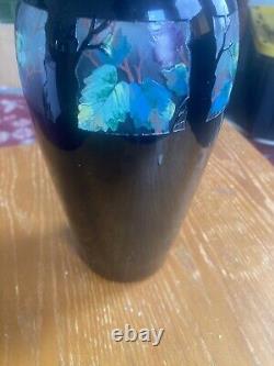 French art glass vase vintage
