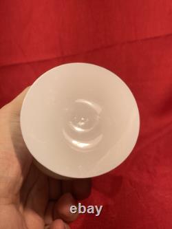 French gilt-decorated opaline glass vase