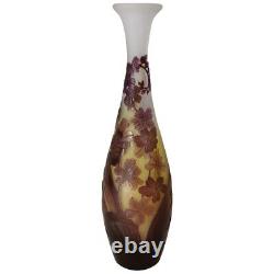 French glass vase Emile Gallé