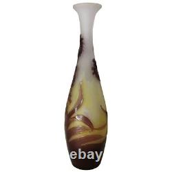 French glass vase Emile Gallé