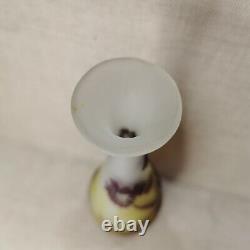 French glass vase Emile Gallé