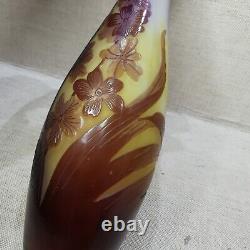 French glass vase Emile Gallé