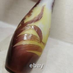 French glass vase Emile Gallé