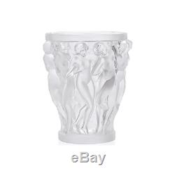 GENUINE LALIQUE Bacchantes Vase Clear Bacchus Nudes Sculpture (10547500)