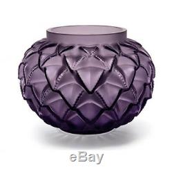 GENUINE LALIQUE Purple Crystal Languedoc Vase 10489000 FREE DELIVERY