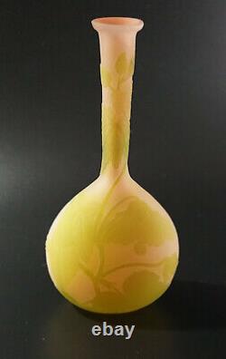 Galle French Cameo Glass BANJO Vase