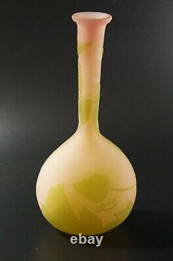 Galle French Cameo Glass BANJO Vase