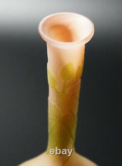 Galle French Cameo Glass BANJO Vase