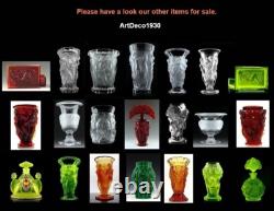 Glamorous Art Deco Alexandrite Glass Bacchantes Large Vase 1930' H. Hoffmann