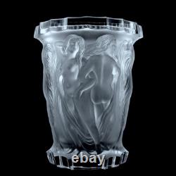 Glamorous Art Deco Glass Bacchantes Large Oval Vase 1930' H. Hoffmann
