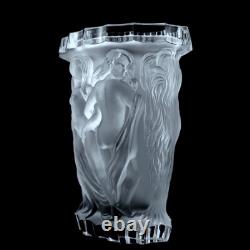 Glamorous Art Deco Glass Bacchantes Large Oval Vase 1930' H. Hoffmann