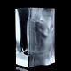 Glamorous Art Deco Satin Clear Glass Vase 1930' H. Hoffmann