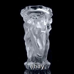 Glamorous French Art Deco 1930' H. Hoffmann by Lalique Bacchantes Large Vase