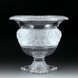 Glamorous French Art Deco H. Hoffmann' Versailles' XLarge Glass Bowl Vase