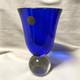 Glass Vase Fleur Bleue Blue French Craft Work