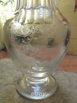 Gorgeous French crystal baluster vase Saint Louis Massenet rococo st (ety)