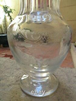 Gorgeous French crystal baluster vase Saint Louis Massenet rococo st (ety)