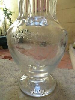 Gorgeous French crystal baluster vase Saint Louis Massenet rococo st (ety)