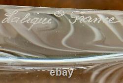 Gorgeous Large Lalique Hutan Vase NIB MSRP $1510 MINT, Signed, Authentic