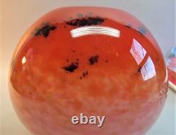 Gorgeous & Large Signed Antique SCHNEIDER FRENCH ART DECO Glass Vase, c. 1925