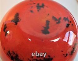 Gorgeous & Large Signed Antique SCHNEIDER FRENCH ART DECO Glass Vase, c. 1925