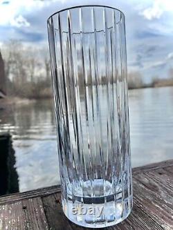 HUGE Hand Blown Baccarat Crystal HEAVY lead glass XL Harmonie Vase 12 Inches