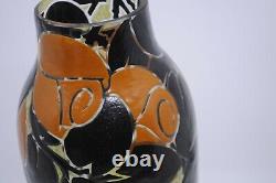 Henri Quenvil Enamel on Glass Art Glass Vase French Glass Vase 12