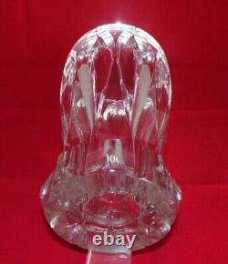 Huge Beautiful Vintage French SAINT LOUIS Crystal Cut Clear VASE Signed 1967