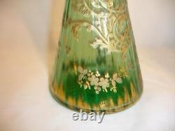 Huge Gilt Glass French Art Vase Attributed to Legras